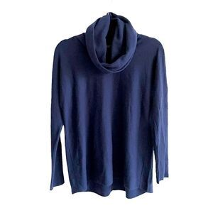 VINCE Cashmere Cowl Neck Long Sleeve Sweater Royal Blue XS
